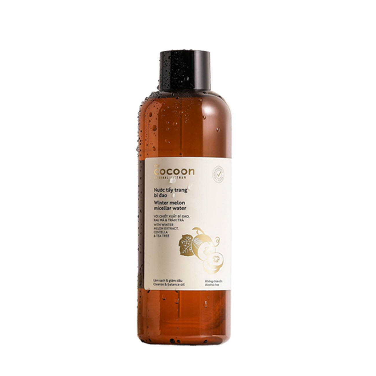 Nước tẩy trang bí đao 500ml thuần chay giúp làm sạch và hỗ trợ kiềm dầu BIG SIZE